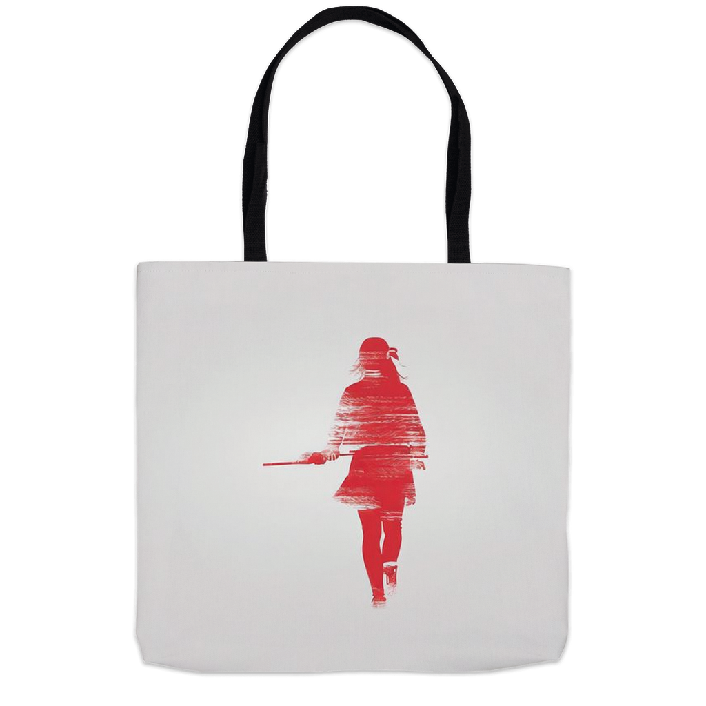 Red Samurai Tote Bags