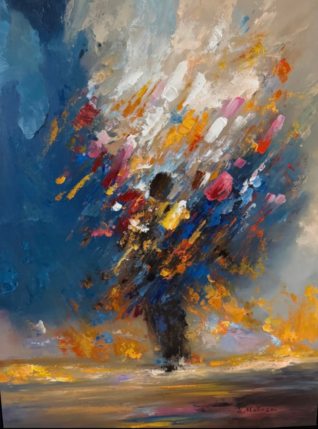 Heart in Color, original oil painting by Mabazza Foundation