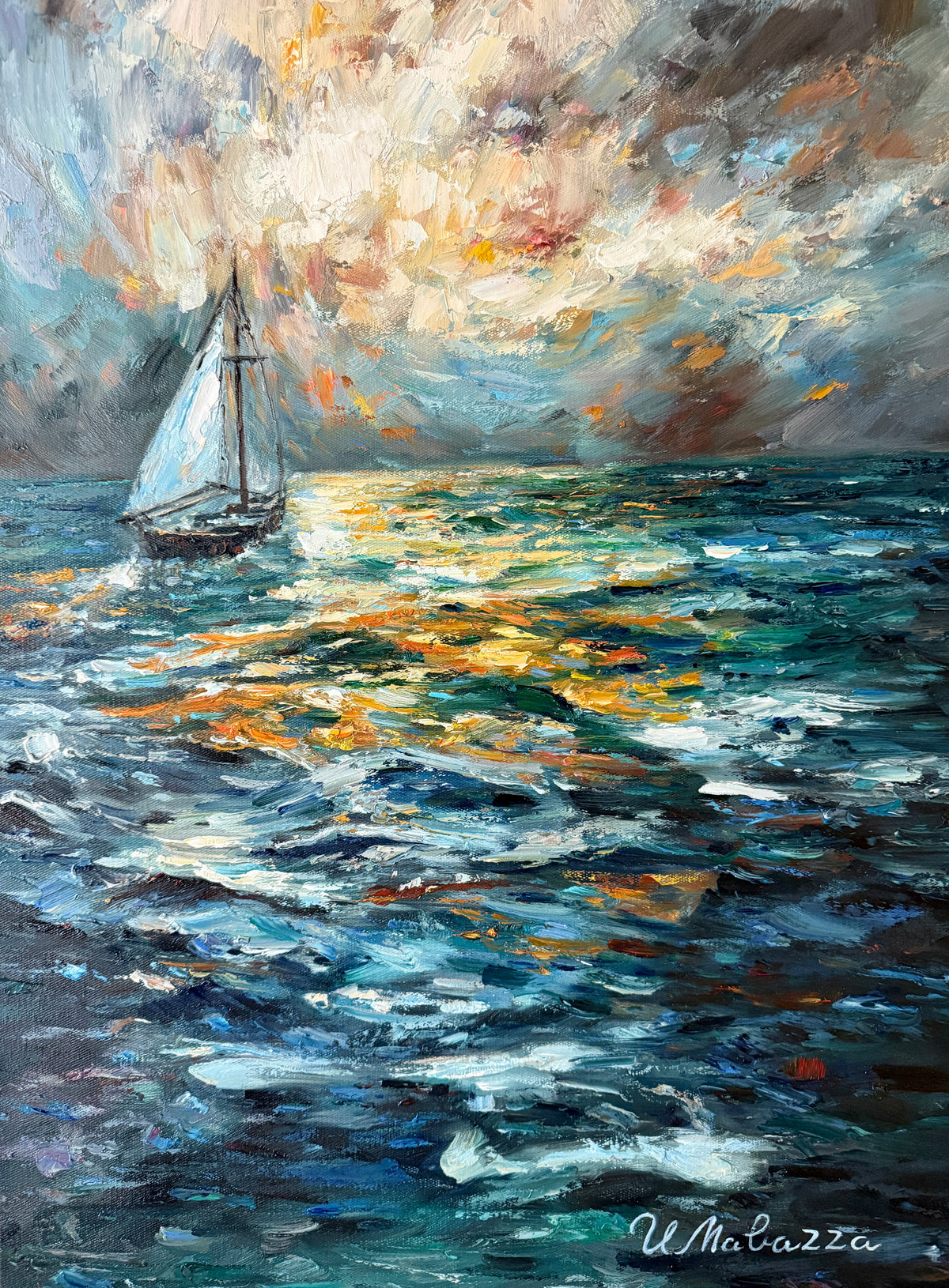 Will Against the Sea, original oil painting