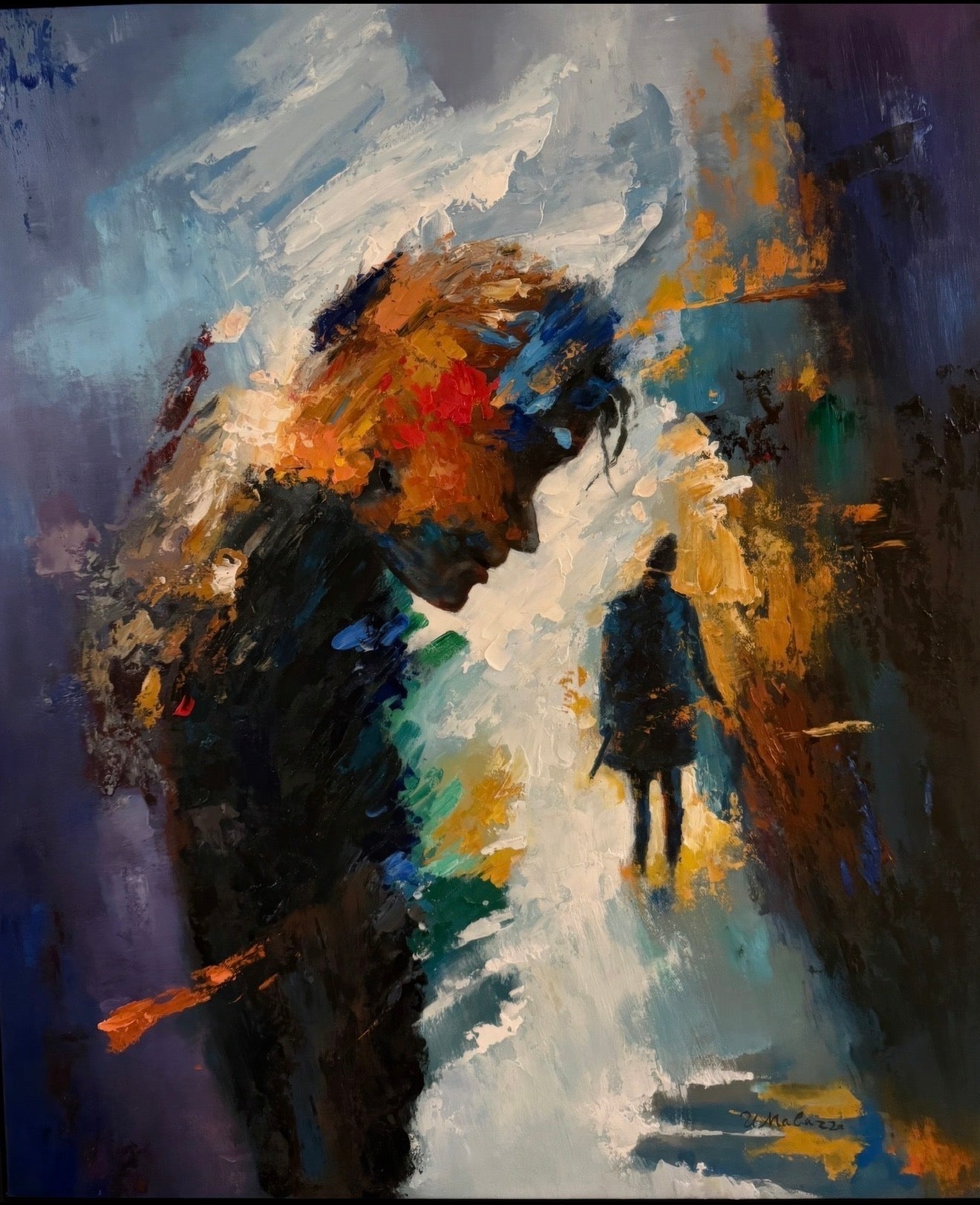 Expressive oil painting from Mabazza Foundation titled I Will Always Be There
