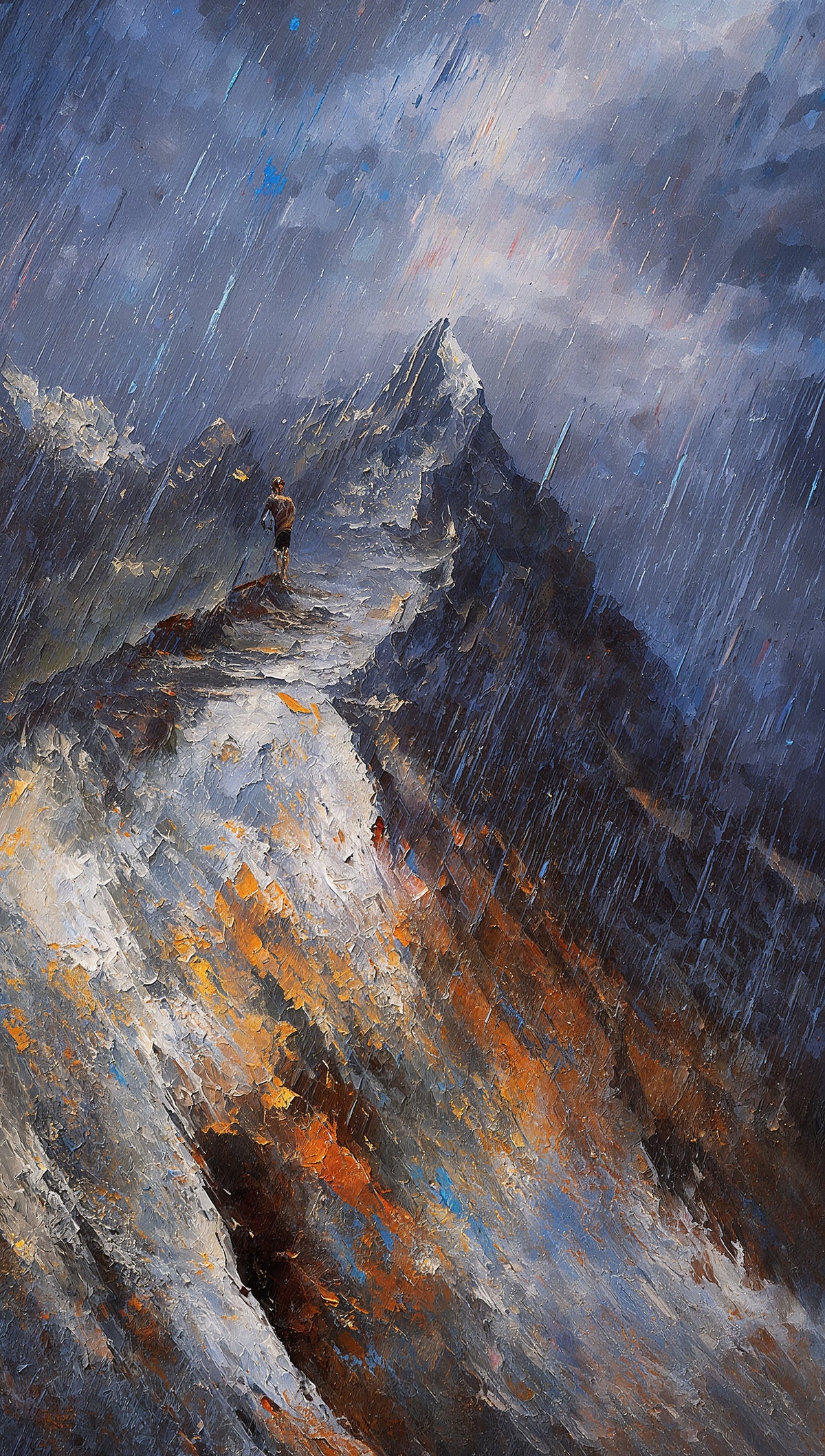 The Weight of Heaven, original oil painting