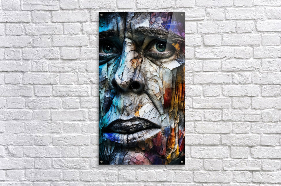 Abstract Portrait Exploring Human Emotions